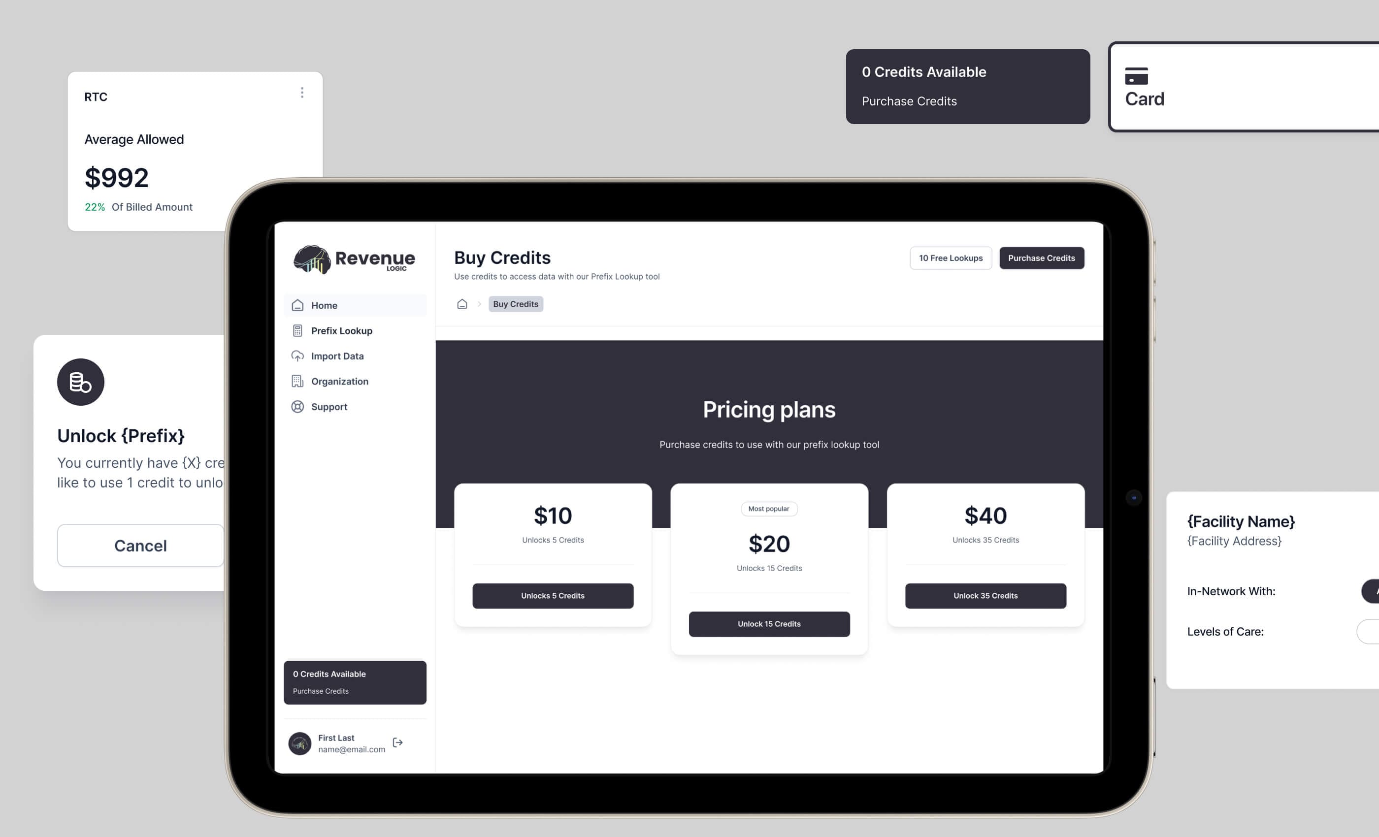 Revenue Logic: Financial Analytics Platform showcase - Fintech App Developer, Financial Data Visualization